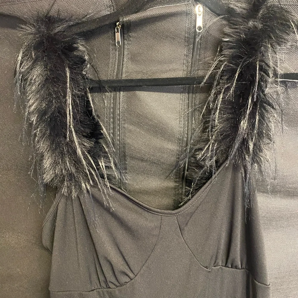 Black Ruffled Dress - Picture 3 of 7